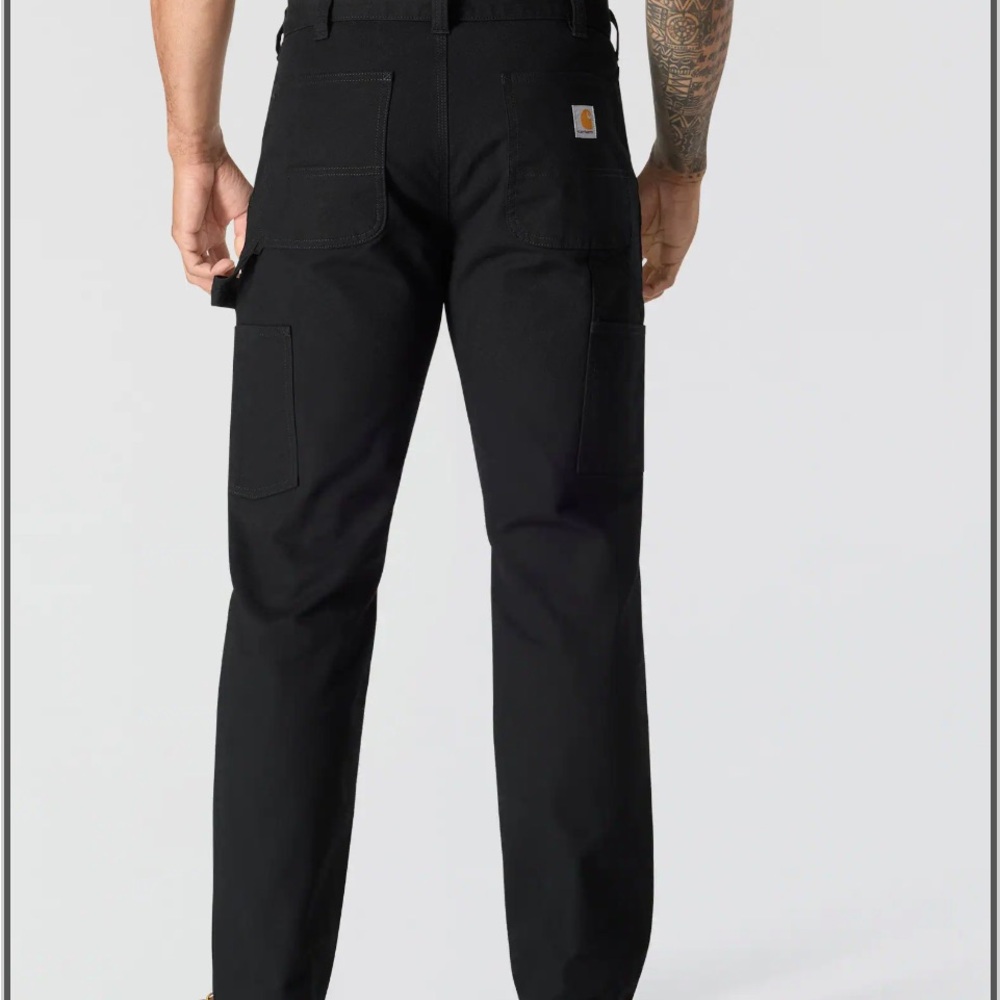 C a r h a r r t Straight Fit Rugged Flex Double Knee Men's Sz 33 x 32 - Picture 2 of 9